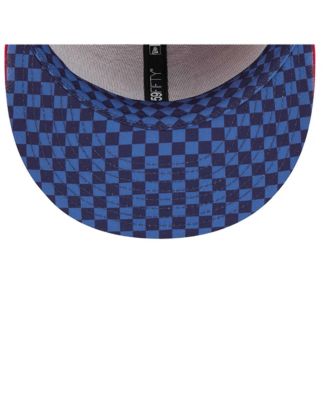 Мужская красная приталенная шляпа New Era St. Louis Cardinals в клетку с козырьком 59FIFTY