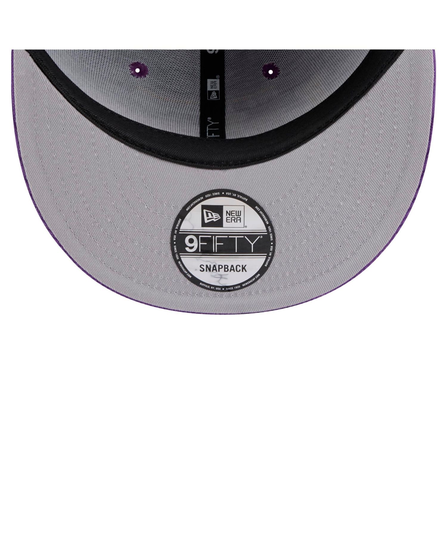 Men's Purple Los Angeles Lakers Throwback Display Corduroy 9FIFTY Snapback Hat