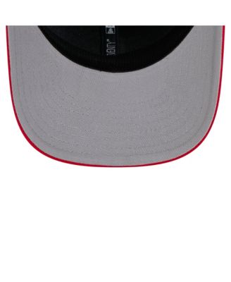 Мужская красная кепка Calgary Flames Core Trucker 9SEVENTY с эластичной застежкой-молнией New Era