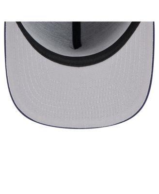 Мужская темно-синяя шляпа New Era Miami Heat Colorpack A-образной формы с защипом спереди длиной 59 см, приталенная шляпа