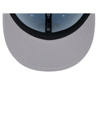 Мужская двухцветная приталенная шляпа New Era из коллекции Pittsburgh Penguins светло-голубого/серого цвета размером 59 футов