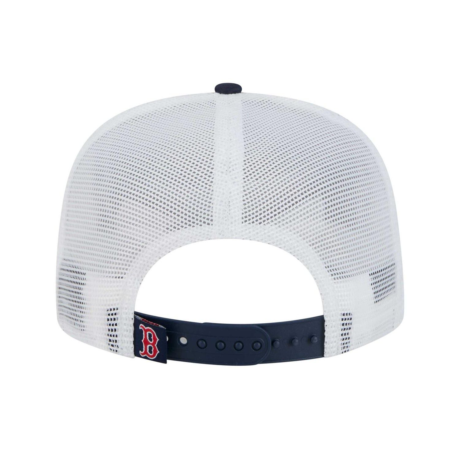 Men's Navy Boston Red Sox 9FIFTY A-Frame Trucker Snapback Hat