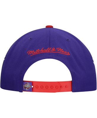 Мужская фиолетово-красная шапка Mitchell & Ness Toronto Raptors AS2K Stars Pro с регулируемой головкой