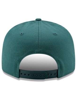 Мужская бейсболка New Era темно-зеленого цвета Philadelphia Eagles Super Bowl LIX Champions с нашивкой сбоку на 9-дюймовую кепку-снэпбэк