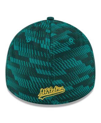 Men's Green Athletics 2025 MLB Clubhouse 39THIRTY Flex Hat