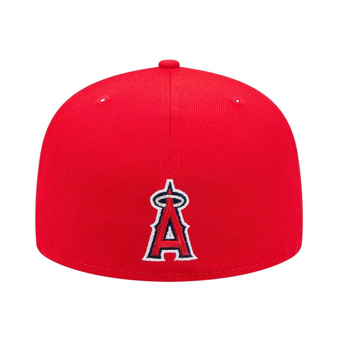 Мужская кепка New Era Red Los Angeles Angels Ransom 59FIFTY Fitted Hat — фото 3