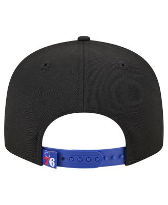 Men's Black/Royal Philadelphia 76ers Sport Night Splatter 2-Tone 9FIFTY Snapback Hat
