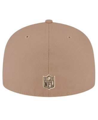 Приталенная шляпа New Era Men's Tan Seattle Seahawks с цукатами Пекан 59 размера 