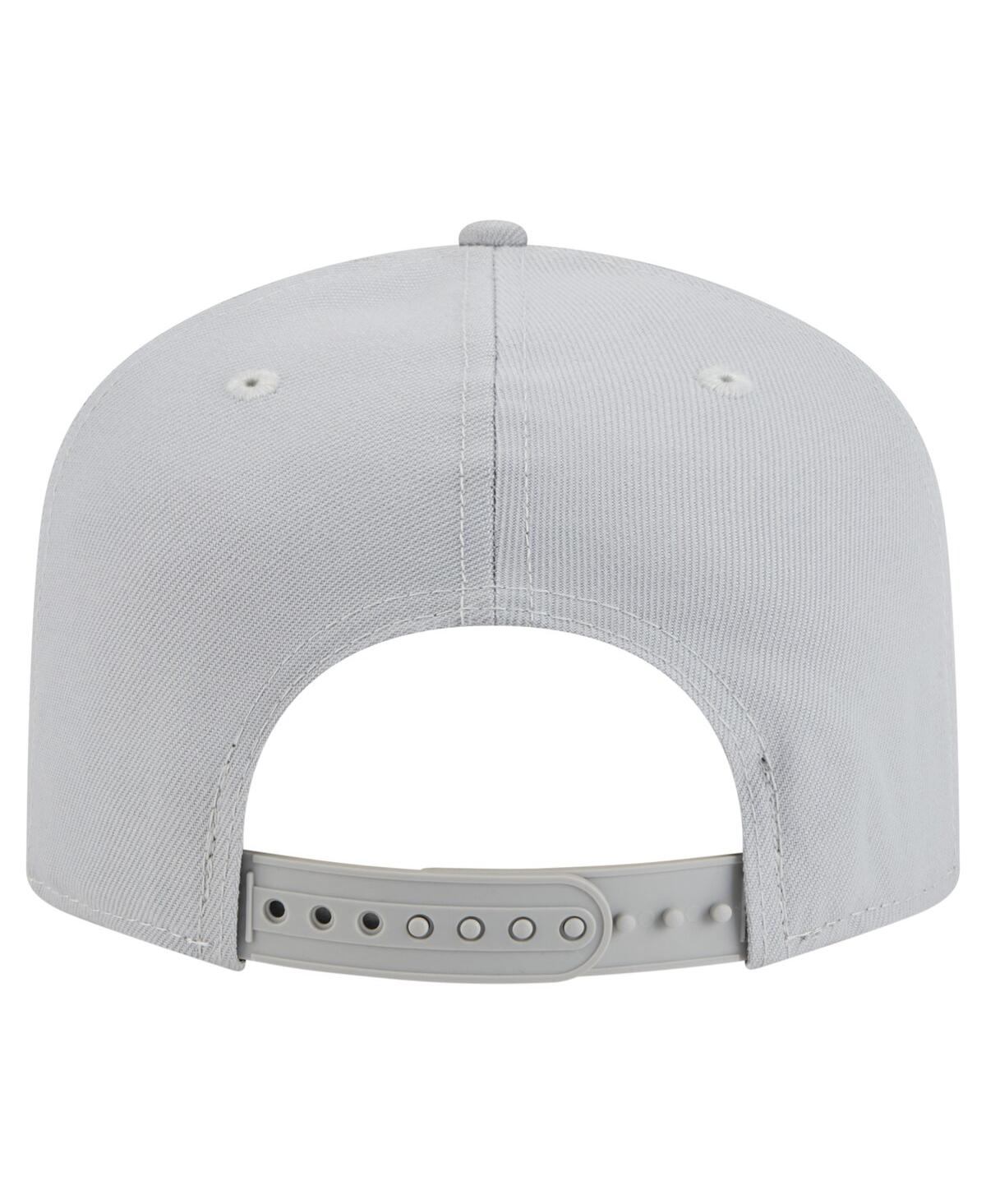 NEW ERA MEN'S GRAY DETROIT LIONS COLOR PACK 9FIFTY SNAPBACK HAT 