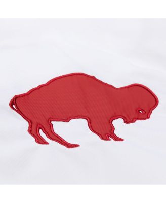 Мужская белая куртка с капюшоном на молнии с винтажным логотипом Buffalo Bills Coachs от Mitchell & Ness белого цвета