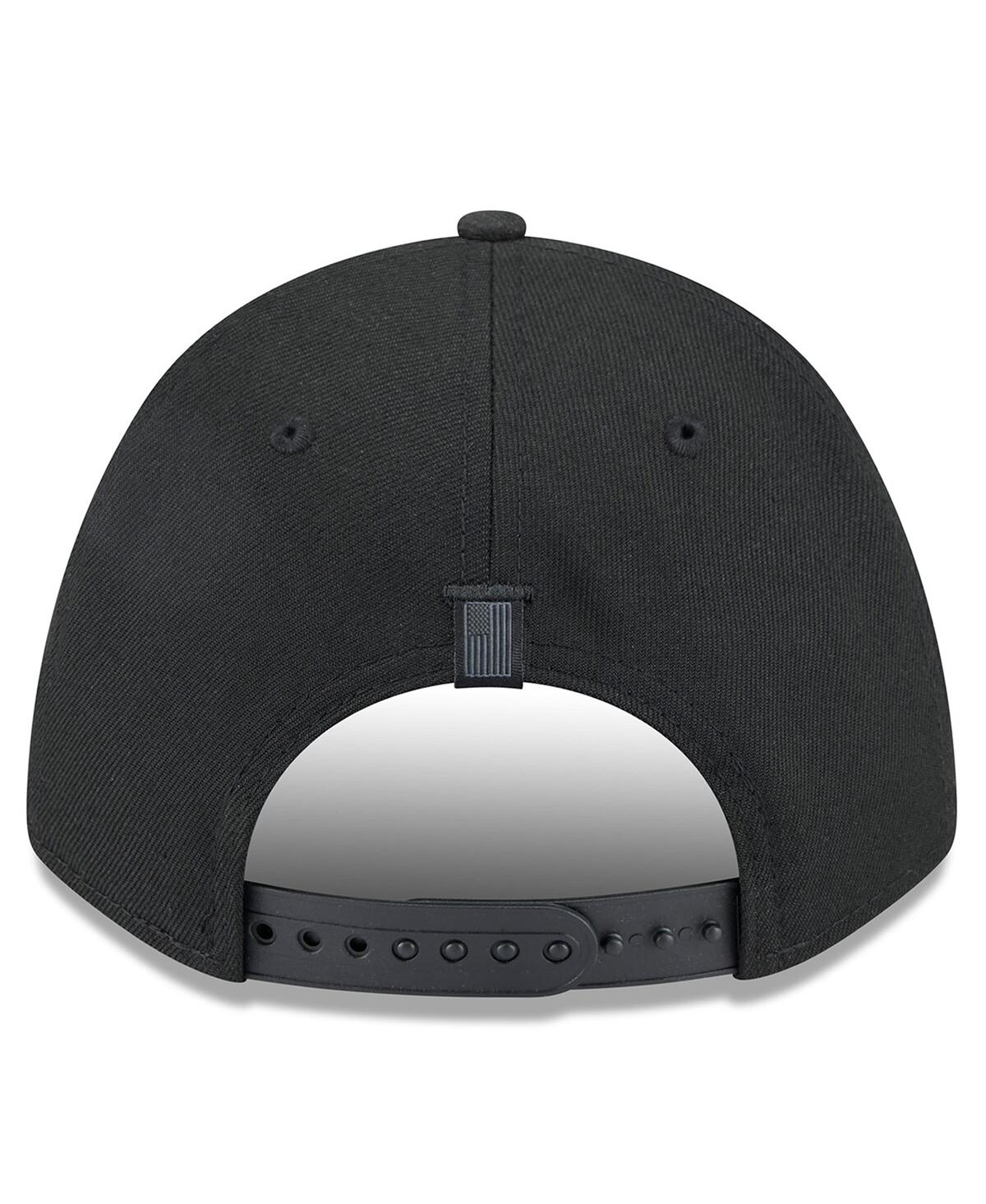 New Era Men's Black Bubba Wallace American Flag 9forty M-crown A-frame Adjustable Hat In Black
