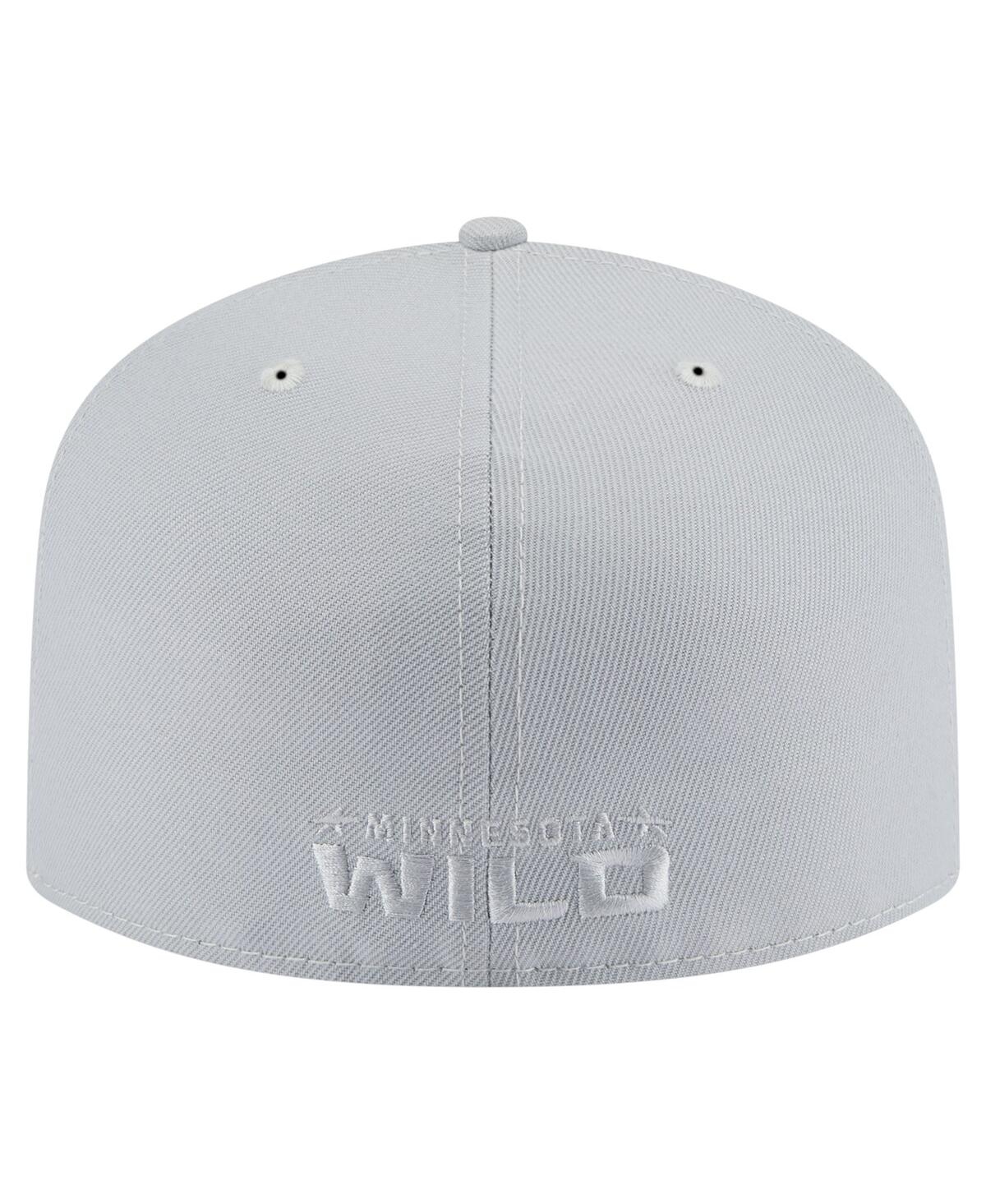 NEW ERA MEN'S GRAY MINNESOTA WILD COLOR PACK A-FRAME 59FIFTY FITTED HAT 