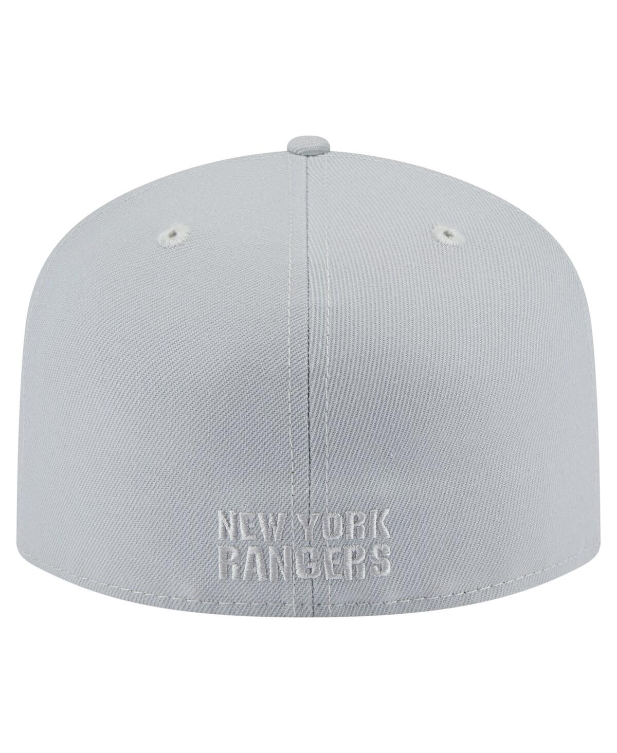 New Era Men's Gray New York Rangers Color Pack A-frame 59fifty Fitted Hat In Gray
