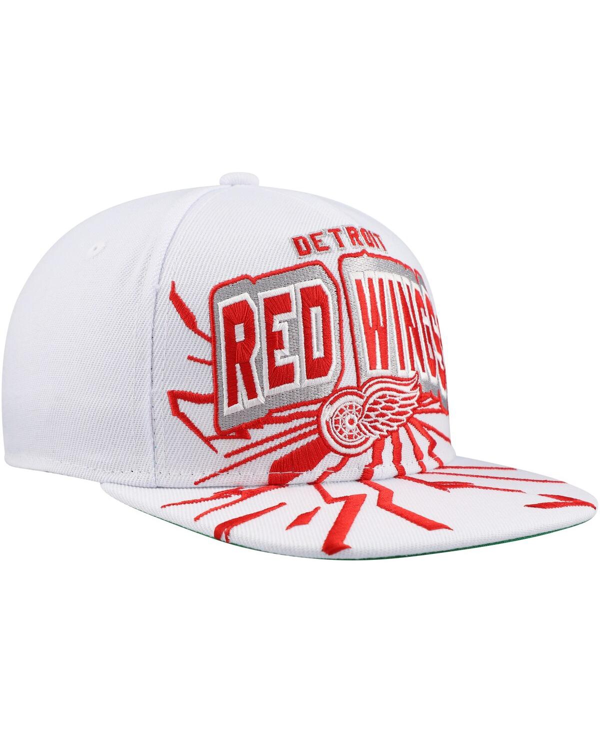 Shop Mitchell & Ness Big Boys And Girls White Detroit Red Wings After Shock Snapback Hat