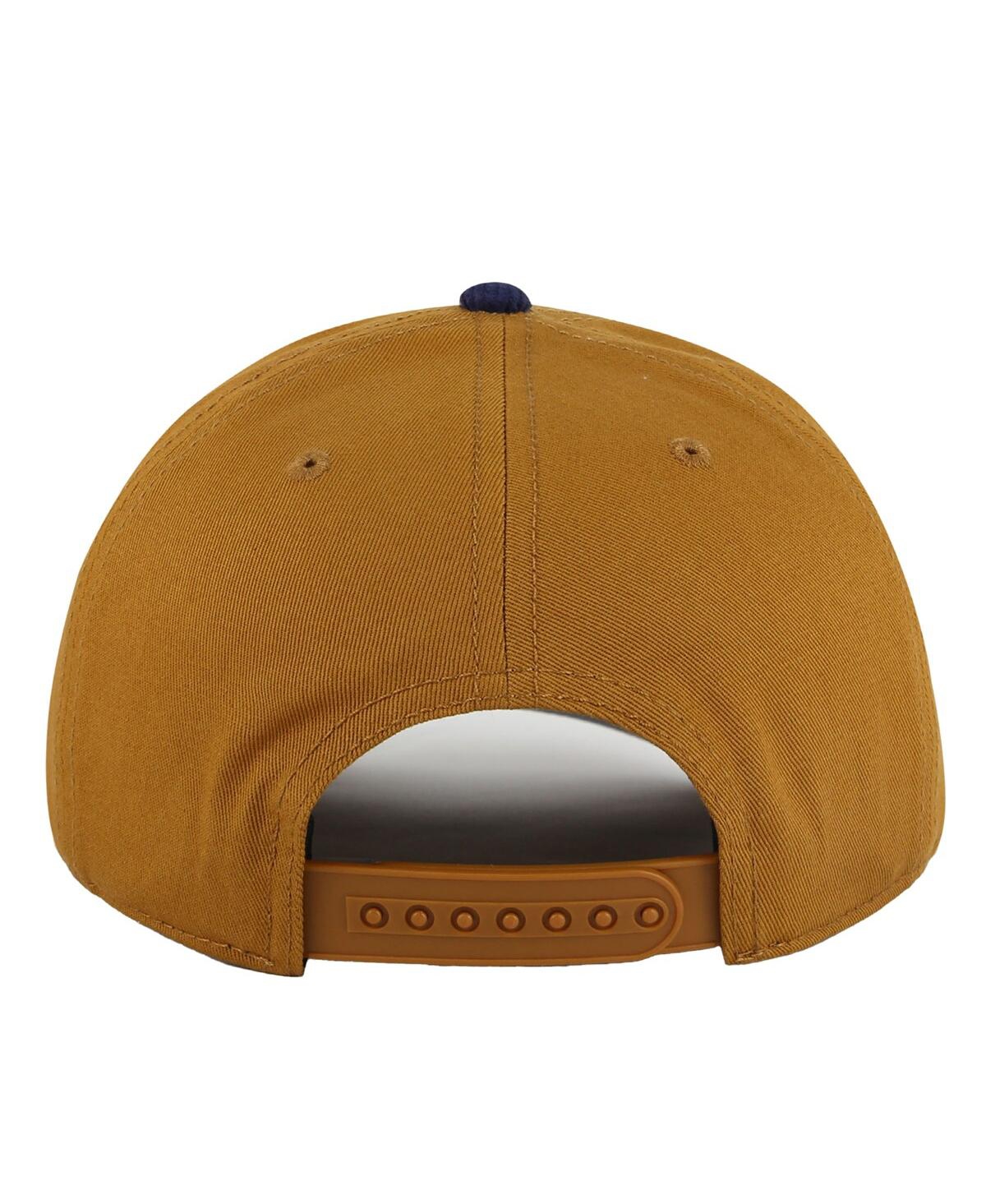 AMERICAN NEEDLE MEN'S TAN/NAVY WASHINGTON CAPITALS BURNETT ADJUSTABLE HAT 