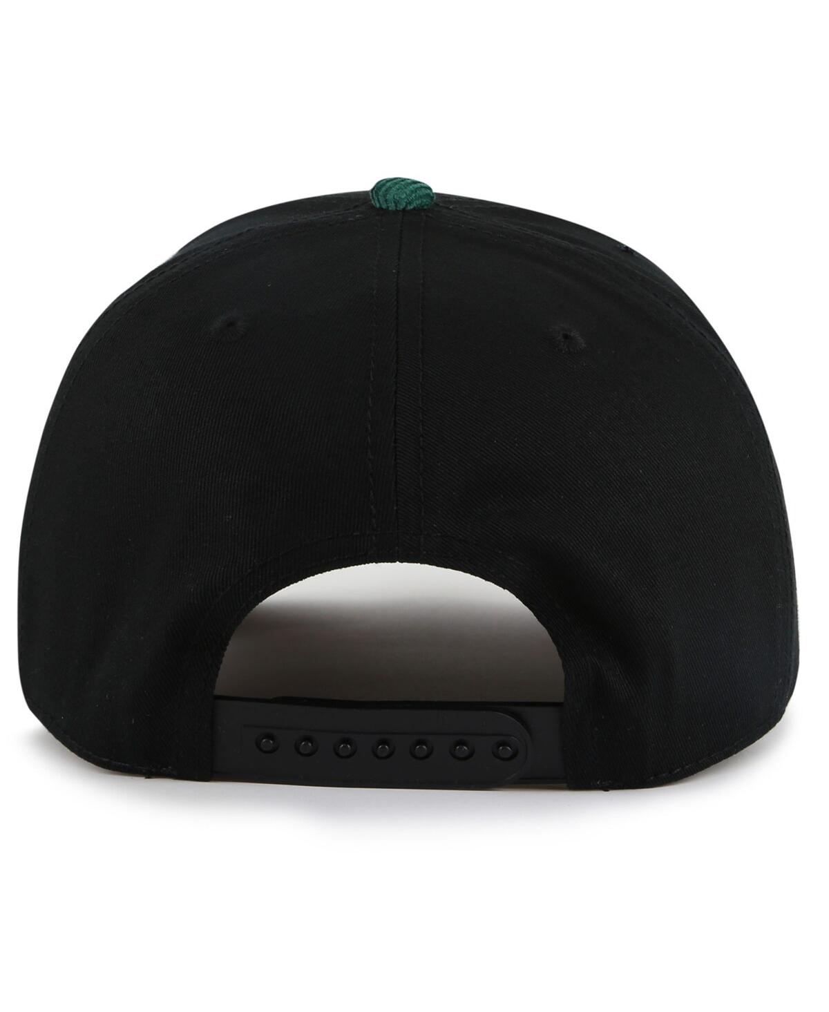AMERICAN NEEDLE MEN'S BLACK/GREEN MINNESOTA WILD BURNETT ADJUSTABLE HAT 