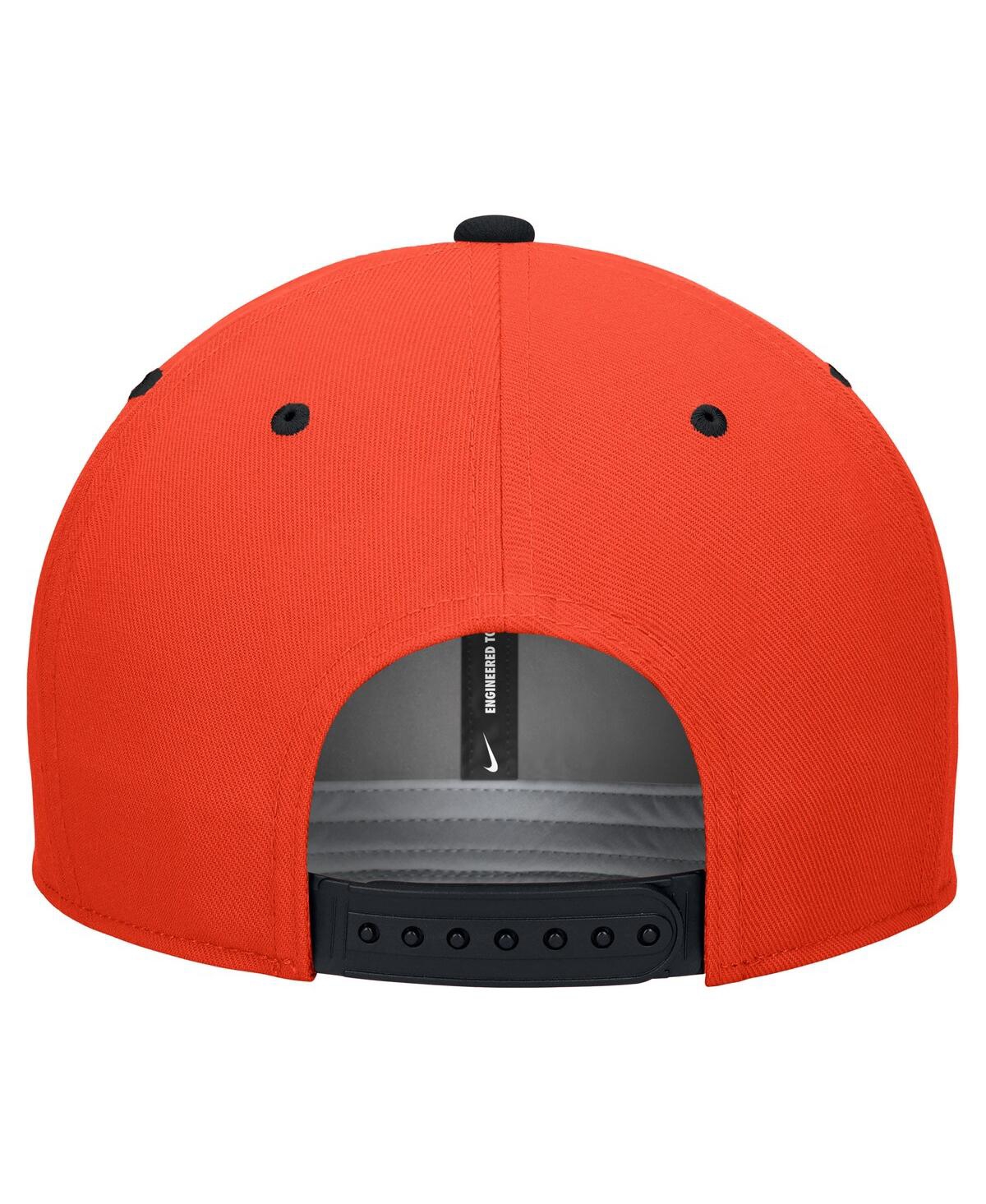 Nike Men's White/orange Oklahoma State Cowboys Pro Performance Snapback Hat In White,orange