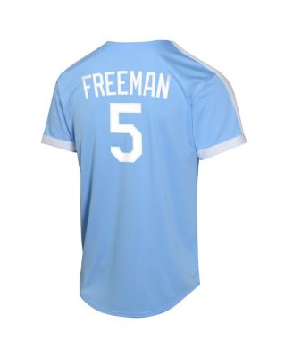 Мужская футболка Nike Freddie Freeman Royal Los Angeles Dodgers лимитированной коллекции Cooperstown из альтернативного трикотажа