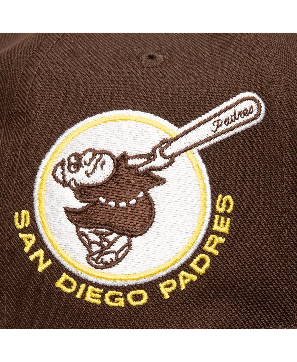 Mitchell & Ness Men's Brown San Diego Padres Double Up Snapback Hat In Brown