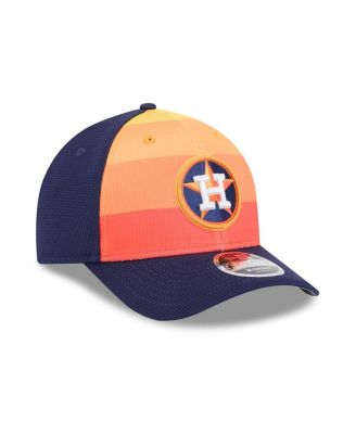 Men's Navy/Orange Houston Astros 2025 Batting Practice 9FORTY M-Crown Adjustable Hat