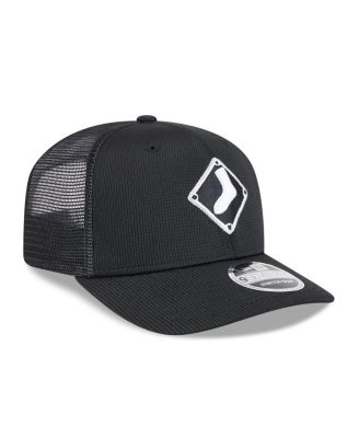 Men's Black Chicago White Sox 2025 Batting Practice 9SEVENTY Stretch-Snap Trucker Hat