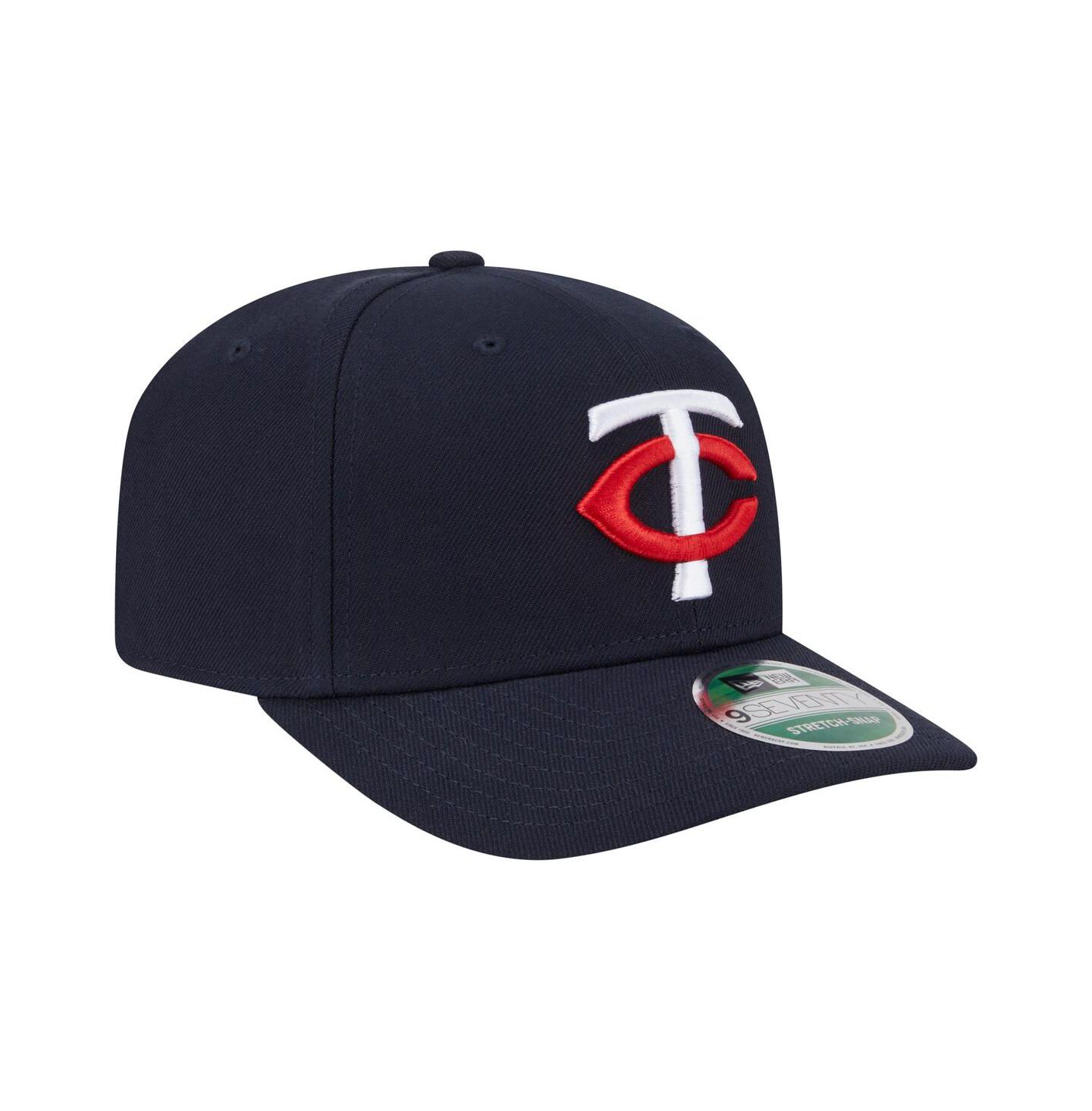 Мужская кепка New Era Navy Minnesota Twins Player Replica 9SEVENTY Adjustable Hat — фото 4