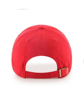 Мужская брендовая красная шляпа Buckeyes от штата Огайо, классическая, с регулируемой посадкой по дуге, 47-го года выпуска.