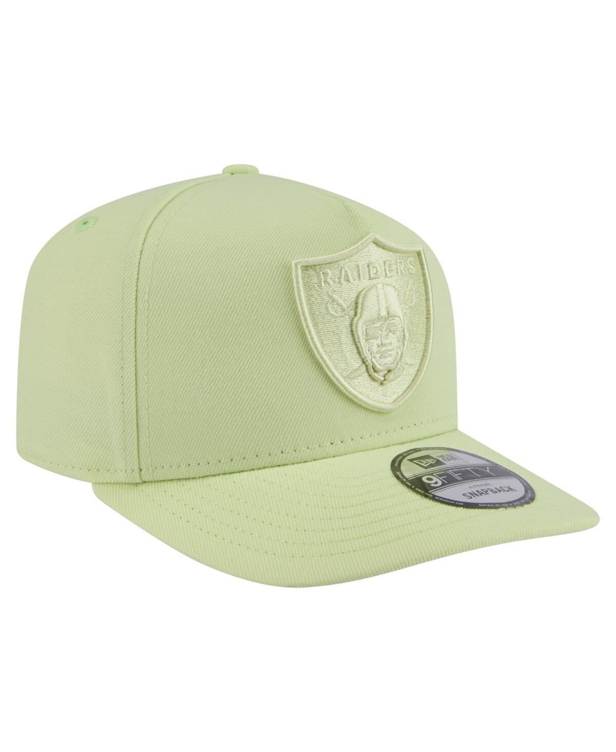 NEW ERA MEN'S LIGHT GREEN LAS VEGAS RAIDERS COLOR PACK 9FIFTY SNAPBACK HAT 
