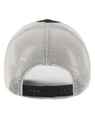 Мужская брендовая черная /натуральная шляпа New Orleans Saints Five Point Trucker Clean Up с регулируемой посадкой от бренда '47