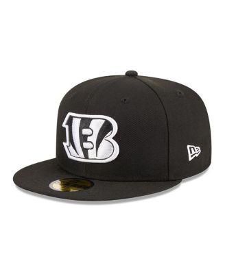 Men's Black Cincinnati Bengals Main Patch 59FIFTY Fitted Hat