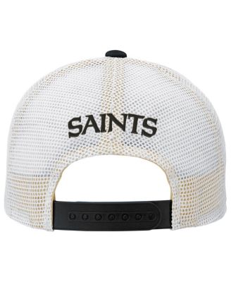 Big Boys and Girls Black New Orleans Saints Core Lockup Trucker Adjustable Hat