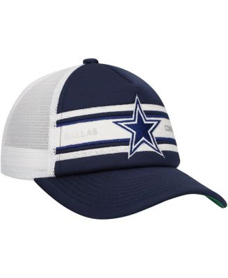 Big Boys and Girls Navy Dallas Cowboys Stripe Trucker Adjustable Hat