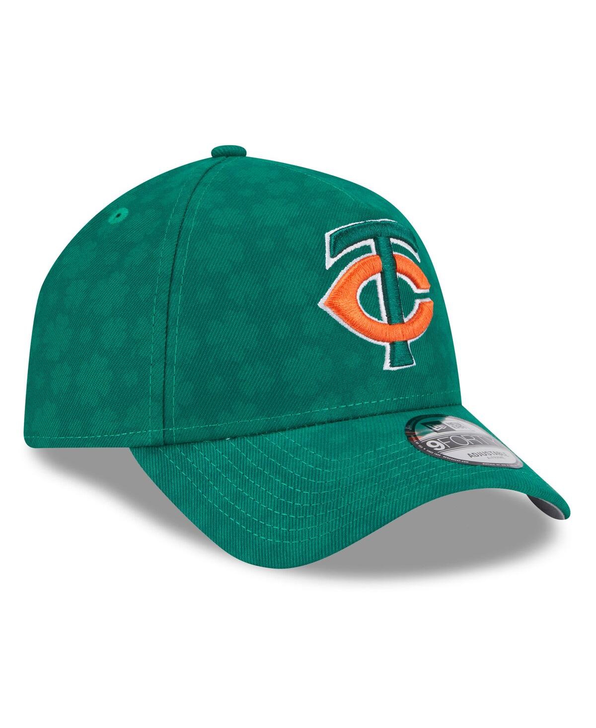 New Era Men's Kelly Green Minnesota Twins St. Patrick's Day A-frame 9forty Adjustable Hat In Kelly Green