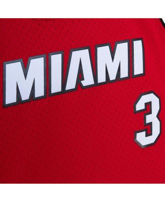 Женская майка Mitchell & Ness Dwyane Wade Red Miami Heat 2005/06, классическая футболка Swingman из твердой древесины.