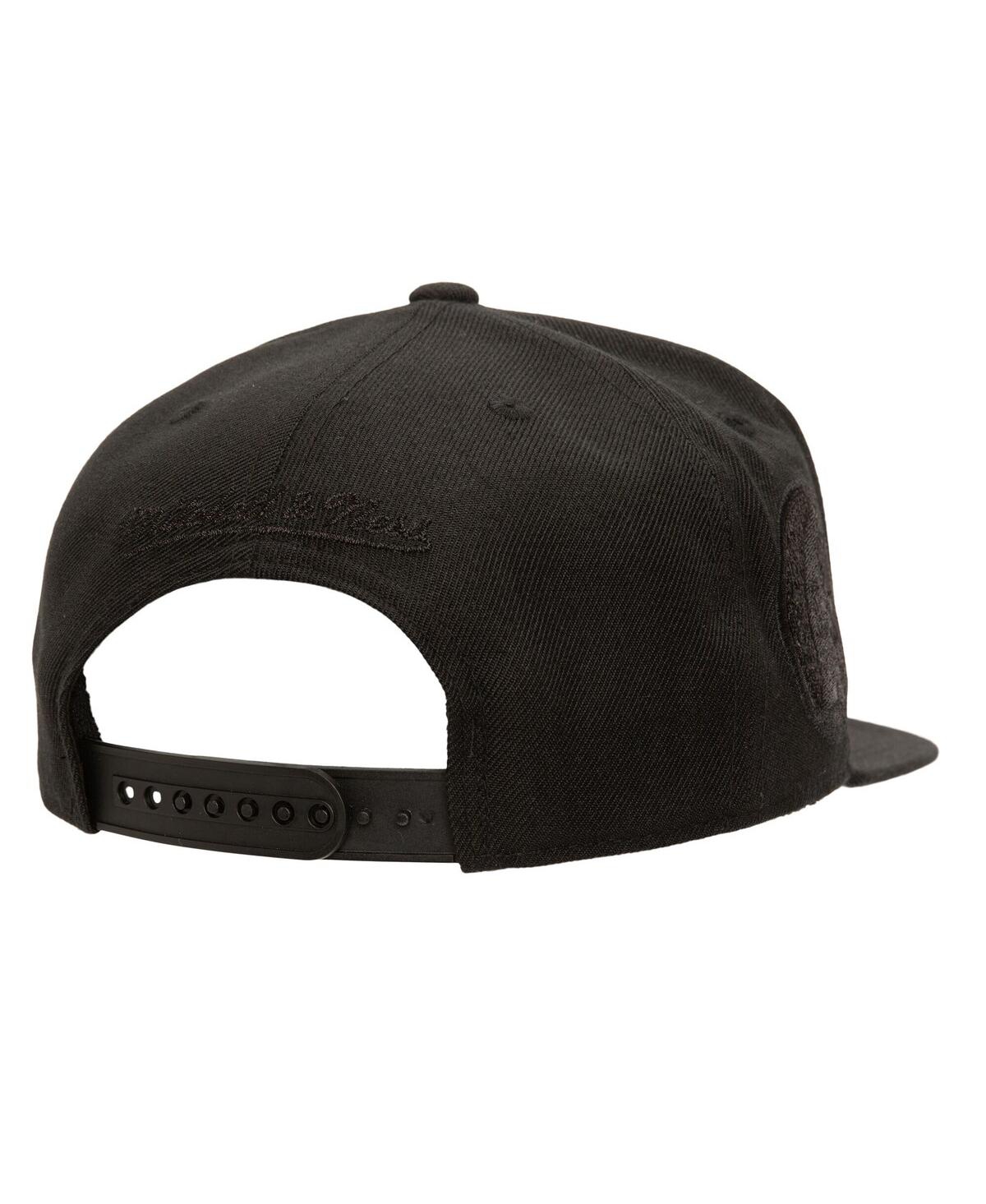 Mitchell & Ness Men's Black Boston Bruins Soul Strike Tonal Snapback Hat In Black