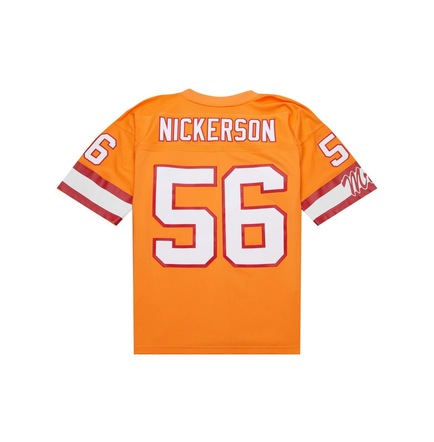 Мужской топ Mitchell & Ness Hardy Nickerson Orange Tampa Bay Buccaneers 1993 Legacy Replica Jersey — фото 5