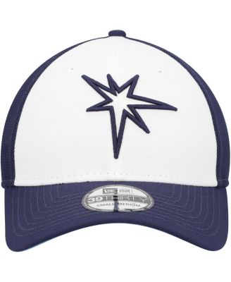 Men's Navy/White Tampa Bay Rays 2023 On-Field Batting Practice 39THIRTY Flex Hat