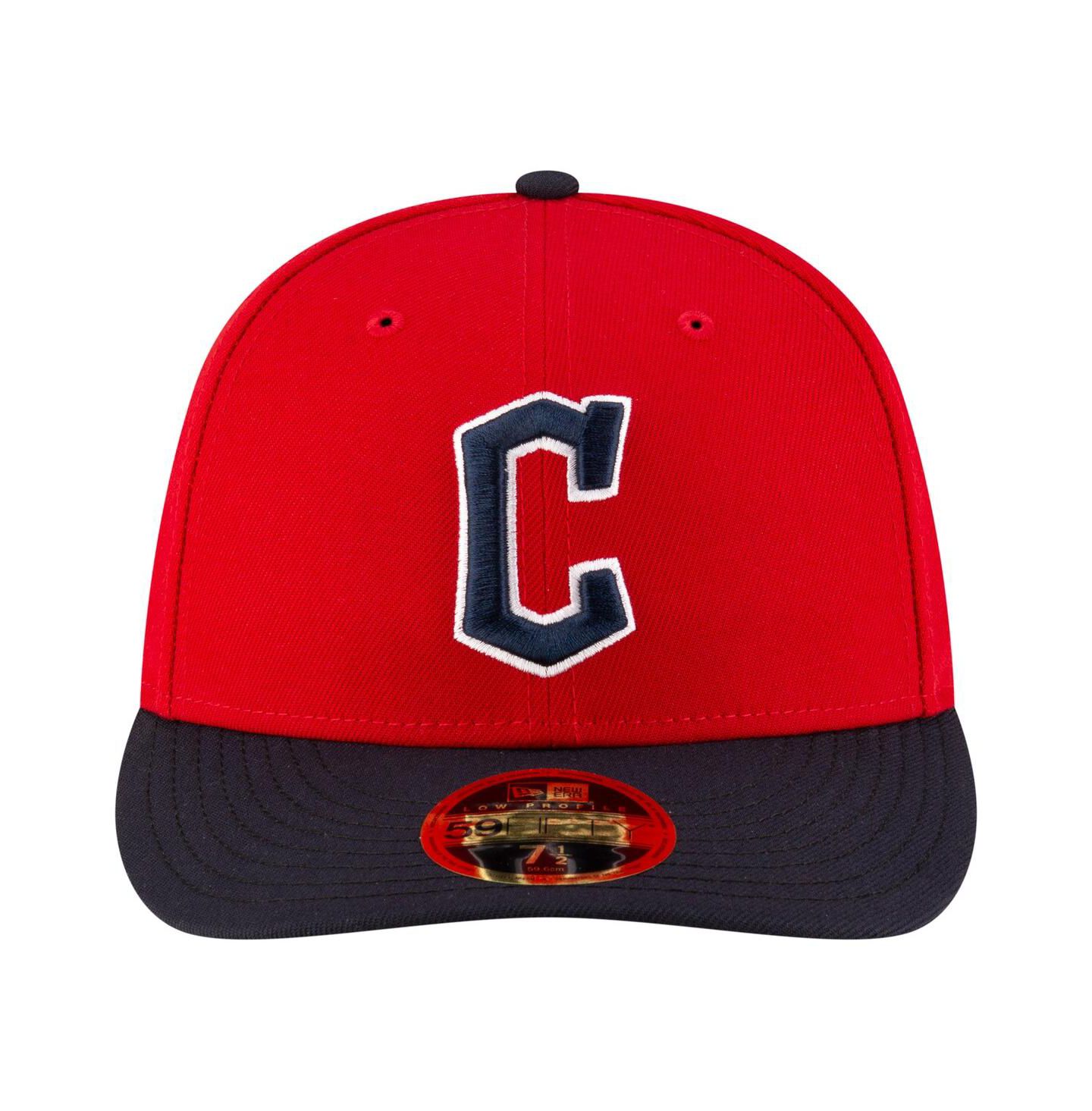 Мужская кепка New Era Red/Black Cleveland Guardians Authentic Collection On-Field Low Profile 59FIFTY Fitted Hat — фото 5