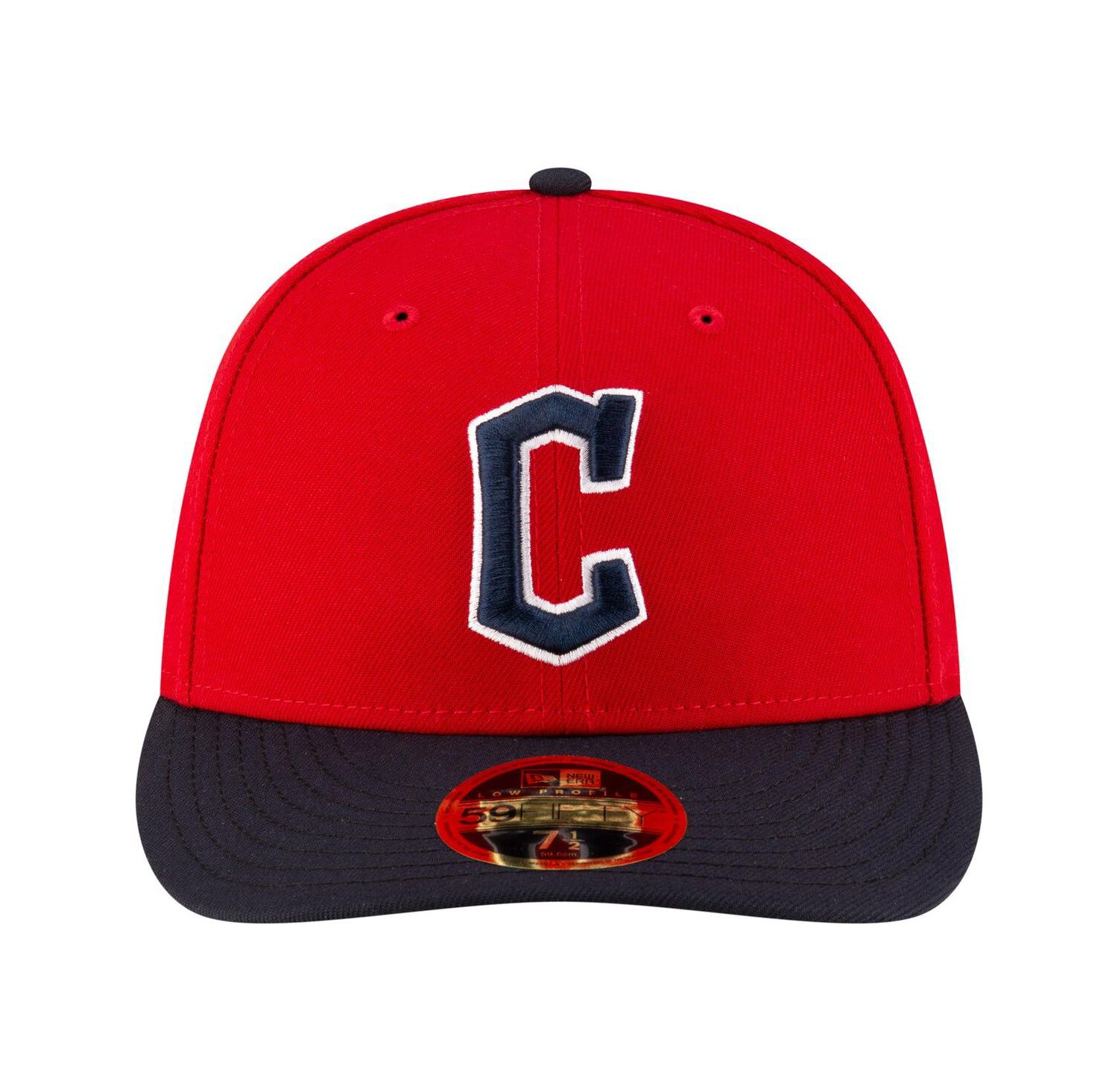 Men's Red/Black Cleveland Guardians Authentic Collection On-Field Low Profile 59FIFTY Fitted Hat