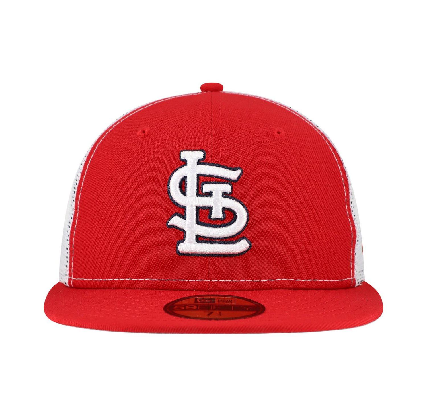 Men's Red St. Louis Cardinals Team Color 59FIFTY Trucker Fitted Hat