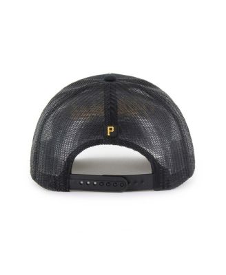 Men's Black Pittsburgh Pirates Garner Trucker Adjustable Hat