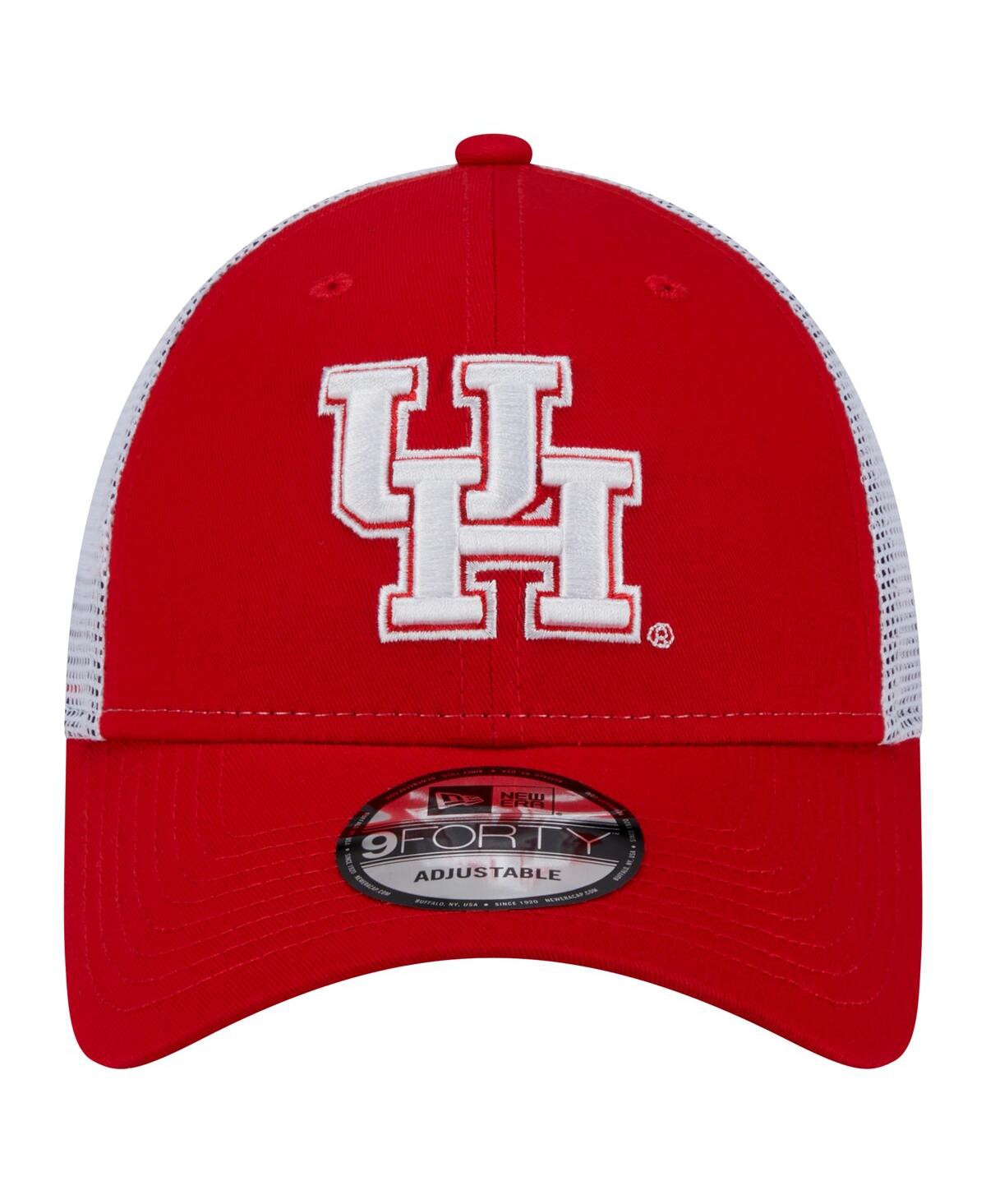 NEW ERA MEN'S RED HOUSTON COUGARS TRUCKER 9FORTY ADJUSTABLE HAT 