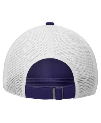 Мужская регулируемая шляпа дальнобойщика Nike с фиолетовыми/белыми рогатыми лягушками TCU Vintage Club Trucker