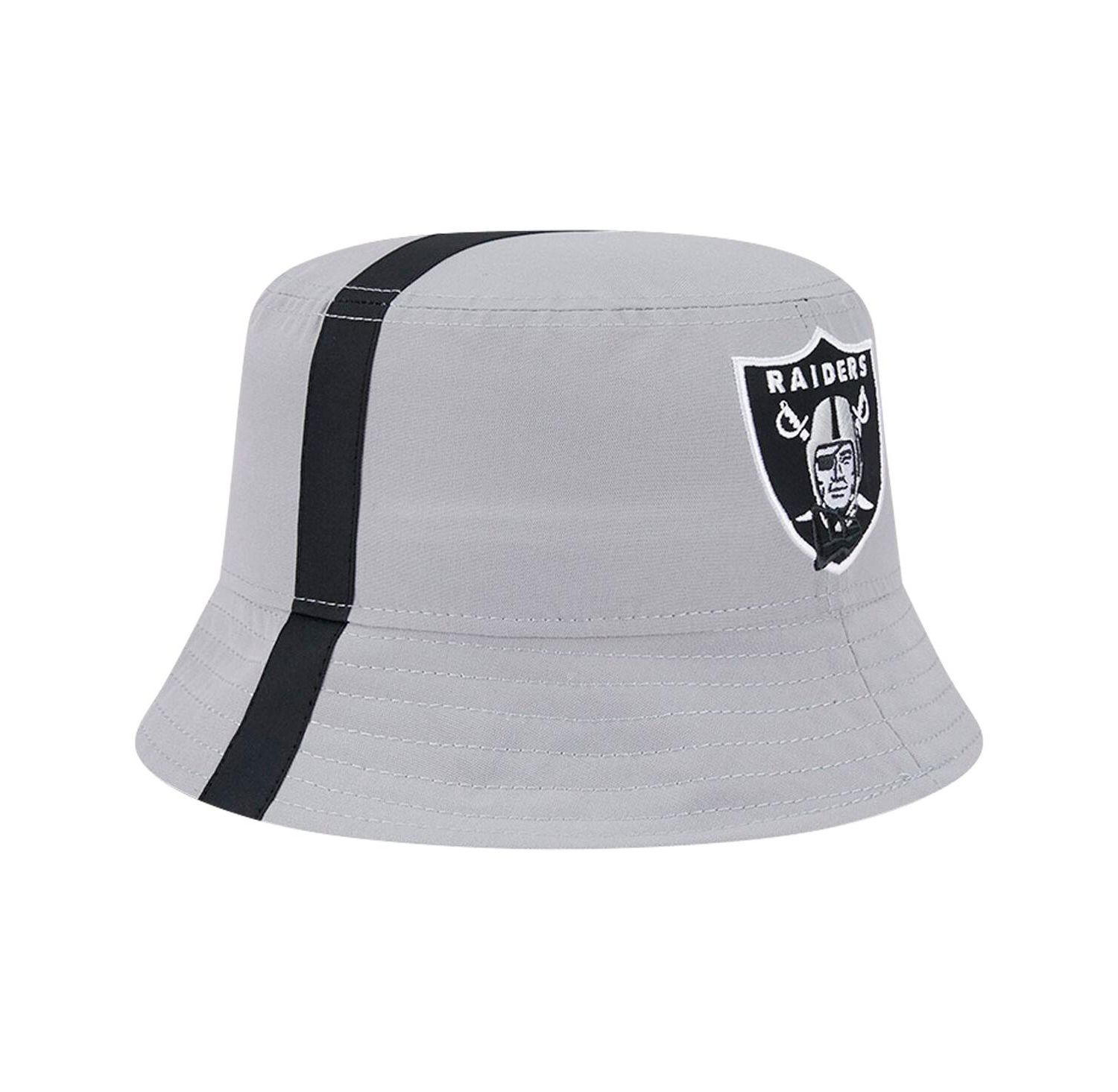 Men's Gray Las Vegas Raiders Helmet Bucket Hat