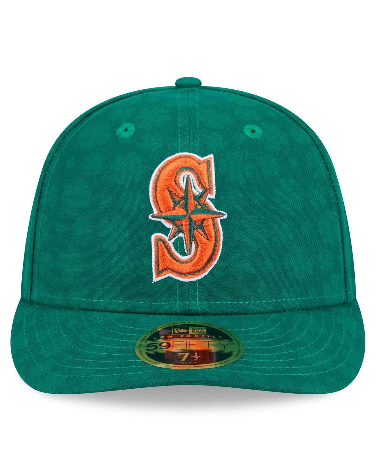 NEW ERA MEN'S KELLY GREEN SEATTLE MARINERS ST. PATRICK'S DAY LOW PROFILE 59FIFTY FITTED HAT 