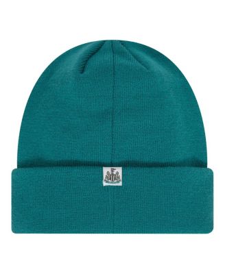 Мужская сезонная вязаная шапка New Era бирюзового цвета Newcastle United с манжетами