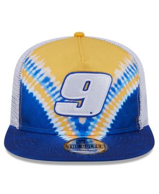 Men's Blue Chase Elliott Golfer Tie-Dye Snapback Hat