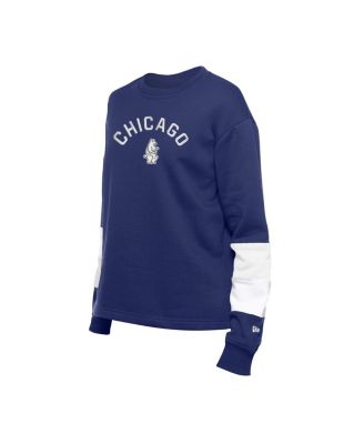 Женская толстовка-пуловер цвета Chicago Cubs Game Day от New Era для женщин темно-синего цвета