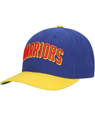 Mitchell & Ness - Men's Royal/Gold Golden State Warriors Team Up Classic Edition Adjustable Hat
