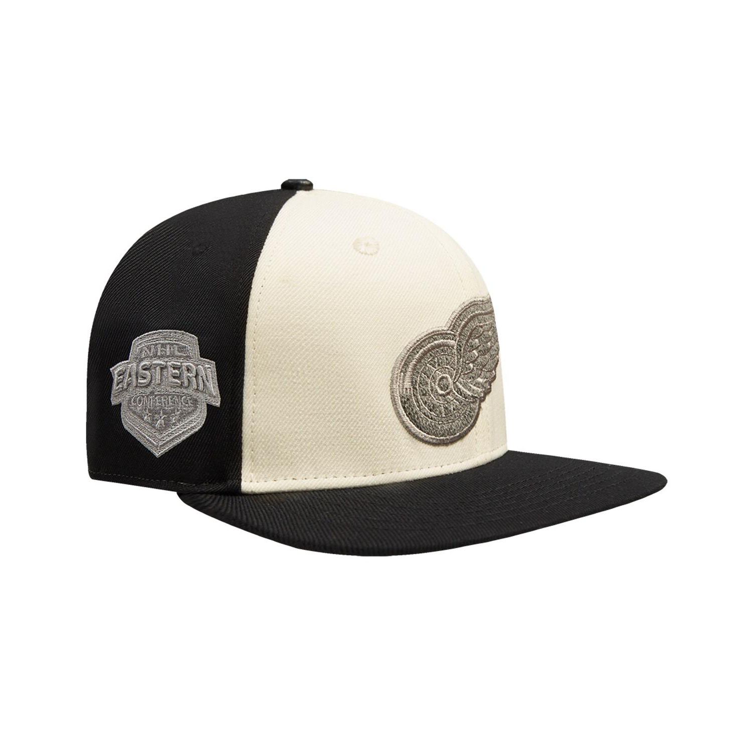 Men's Cream Detroit Red Wings French Terry Snapback Hat